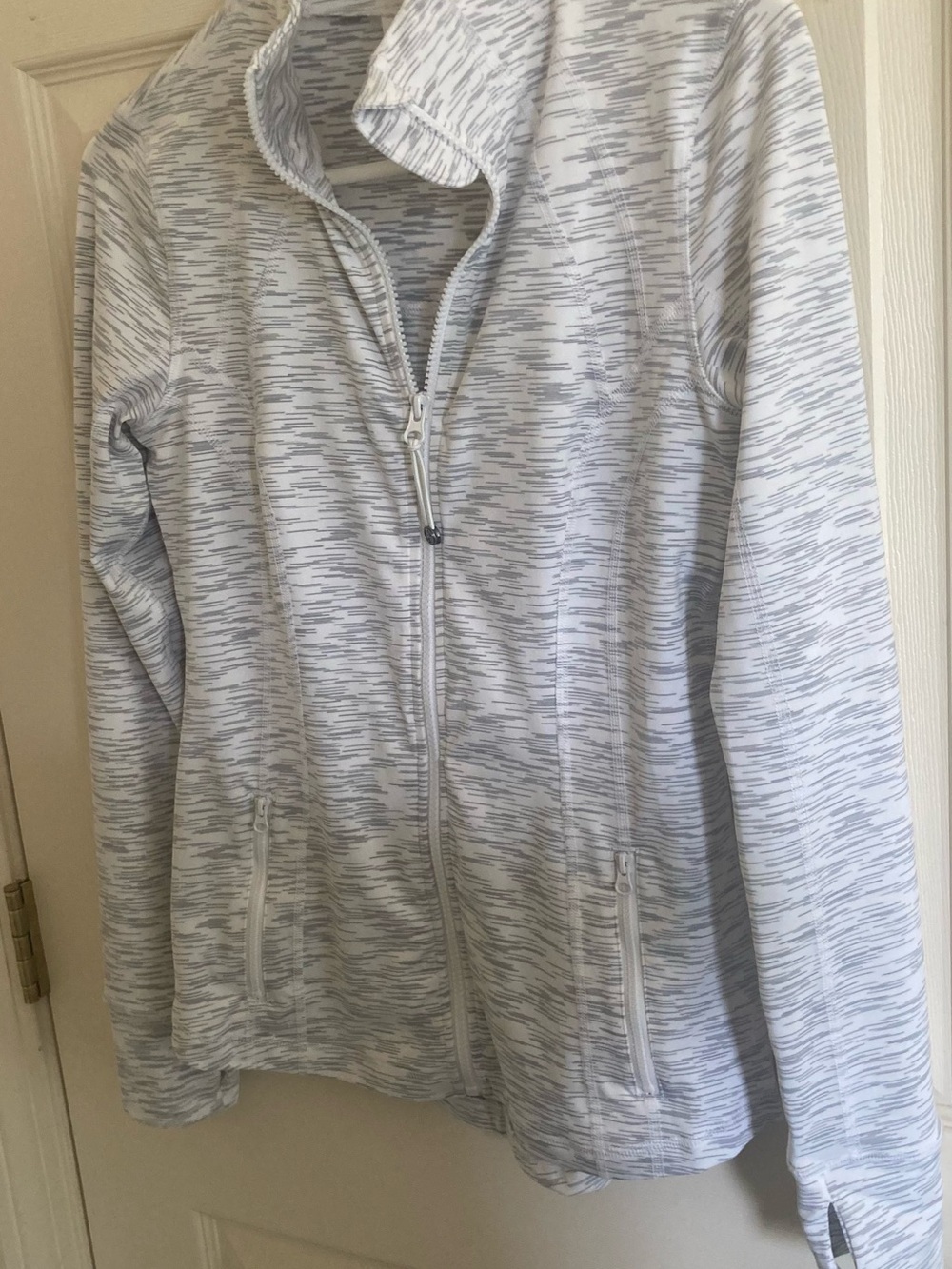 Light Gray Heather Zip-Up Jacket